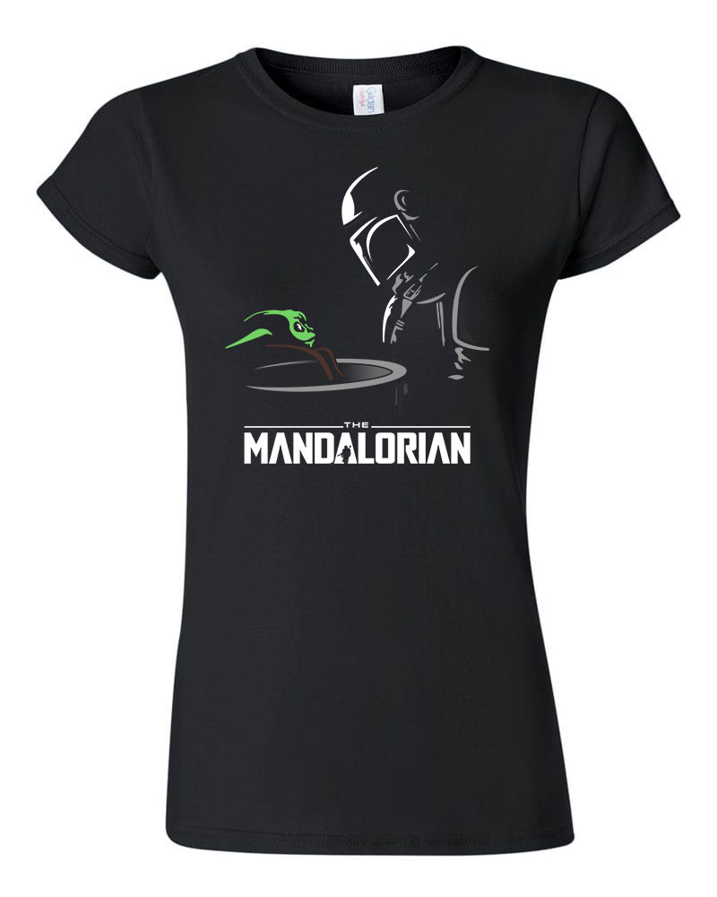 a mandalorian baba yoda baby yoda Fekete Női Póló