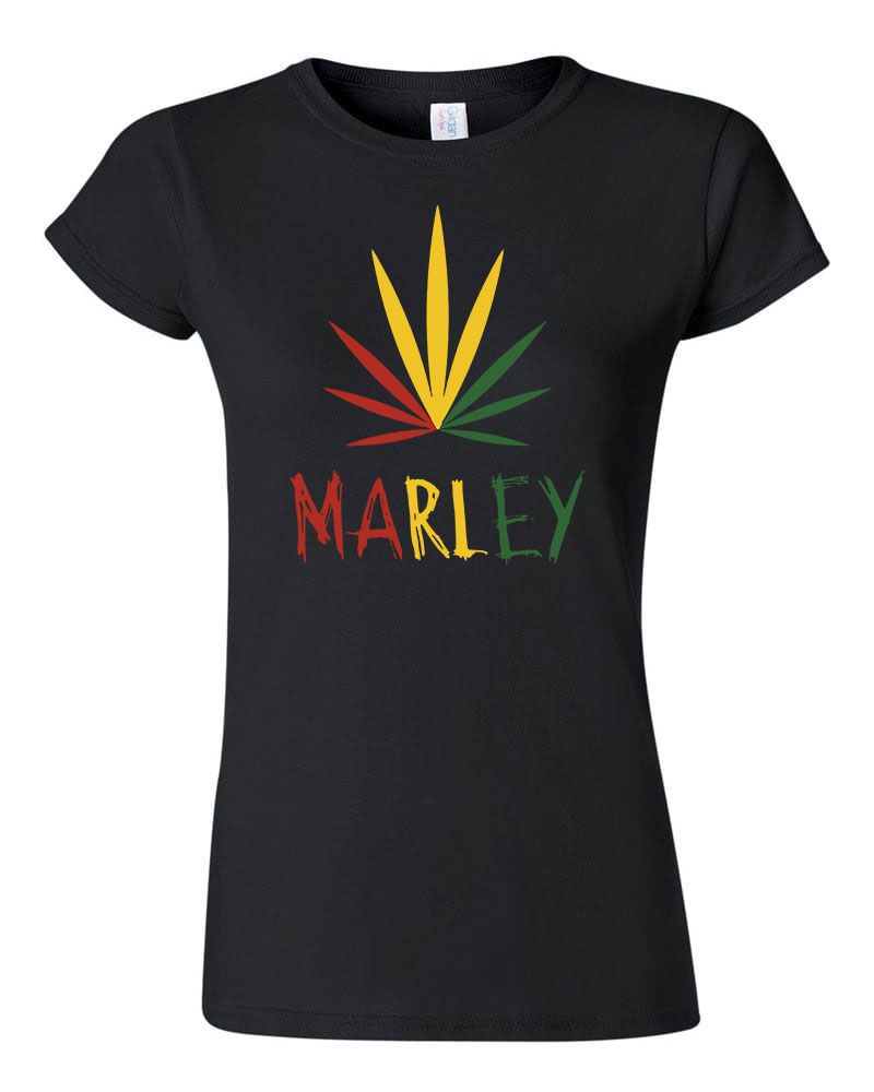 bob marley kanabisz cannabis Fekete Női Póló