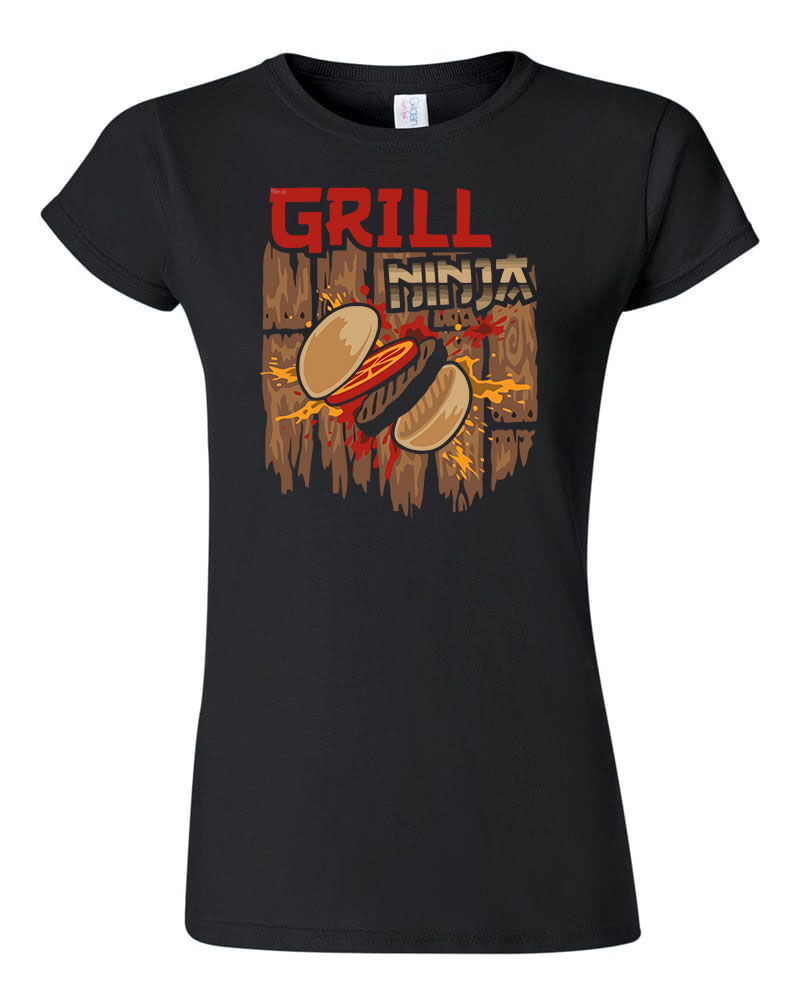 grill grillezés humor Fekete Női Póló