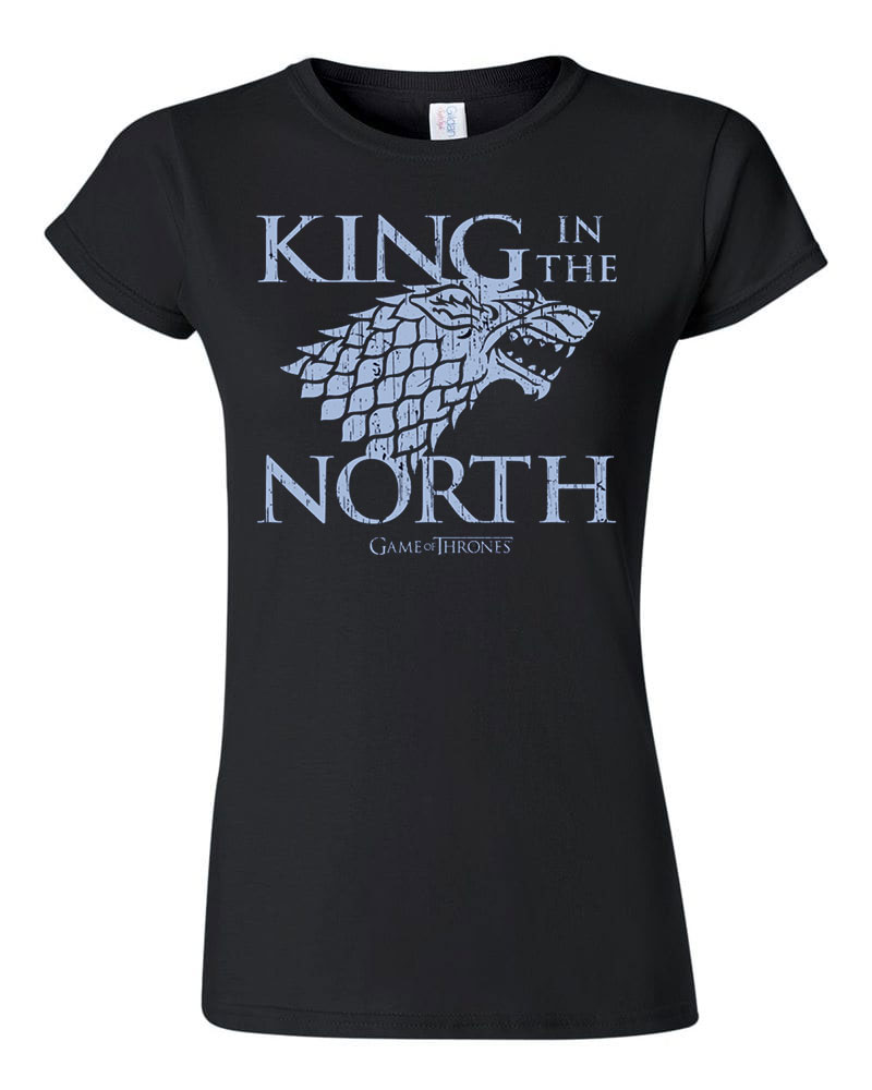 trónok harca game of thrones house stark Fekete Női Póló