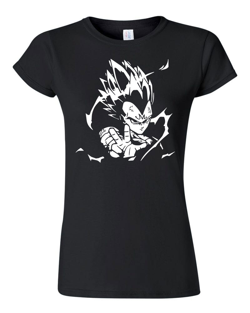 vegeta dragon ball Fekete Női Póló