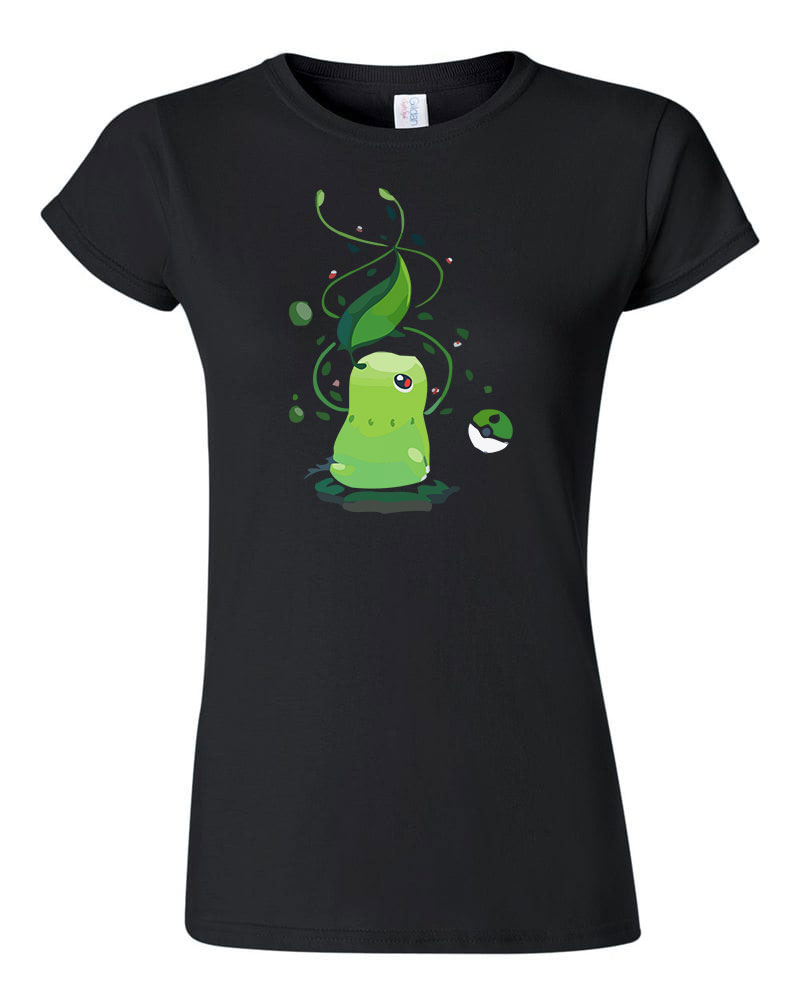 chikorita Fekete Női Póló
