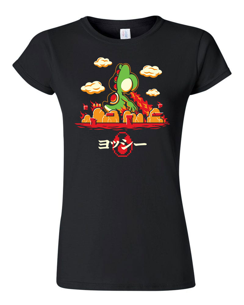 yoshi super mario Fekete Női Póló
