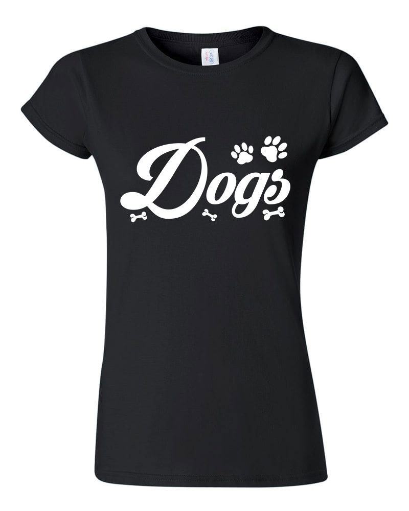 dogs kutya kutyás Fekete Női Póló
