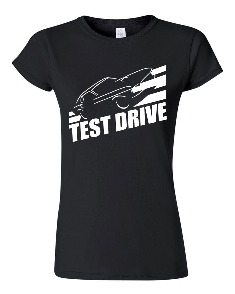 test drive autós autó kocsi Fekete Női Póló