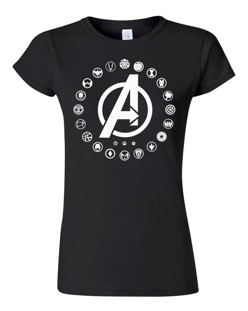 avengers bosszúállók Fekete Női Póló