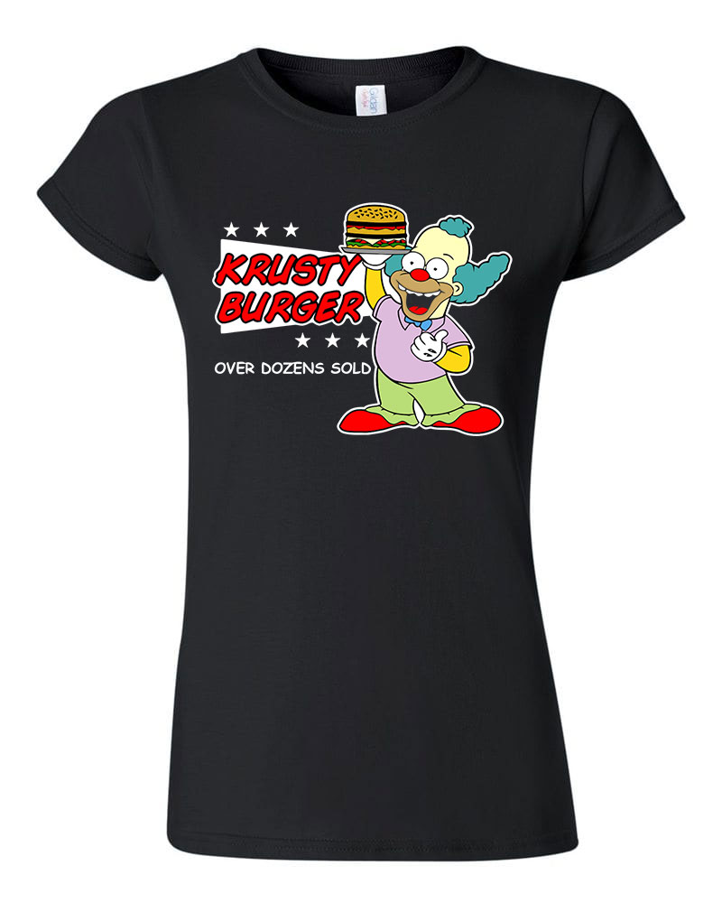 krusty burger simpson család Fekete Női Póló