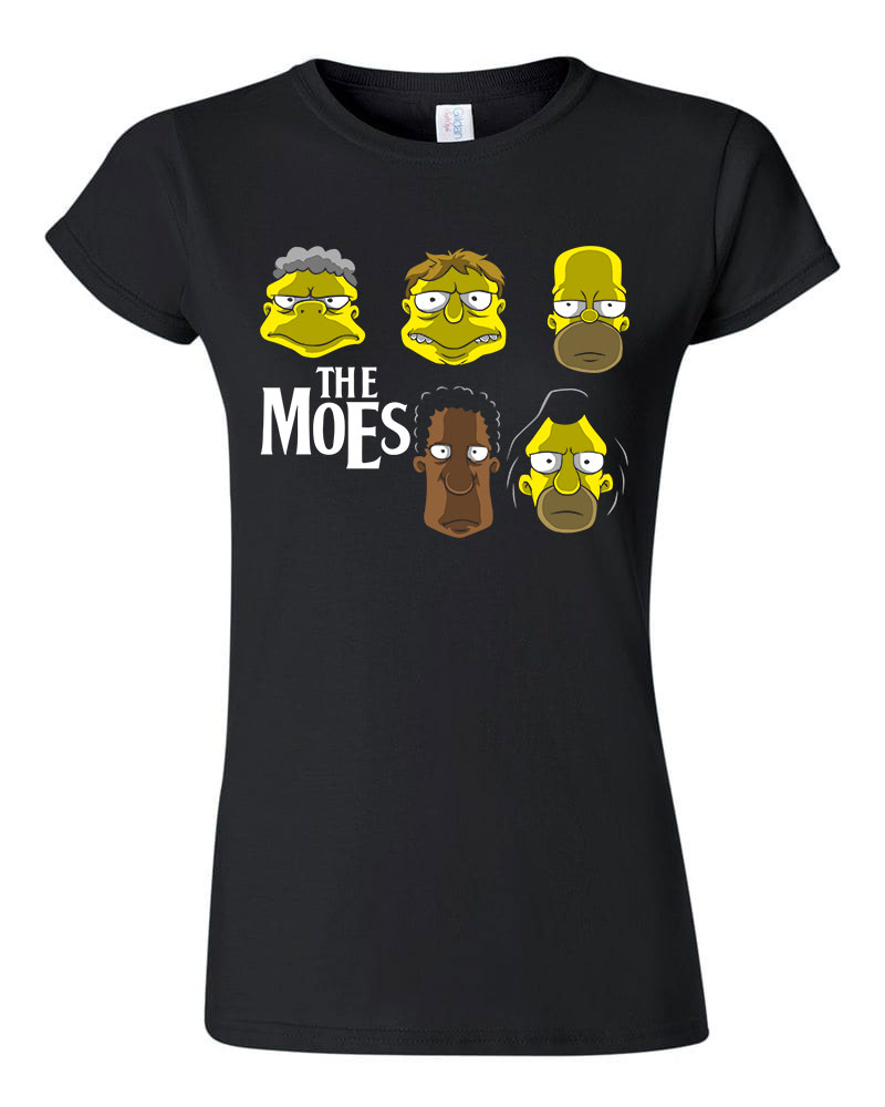 the moes simpson család Fekete Női Póló