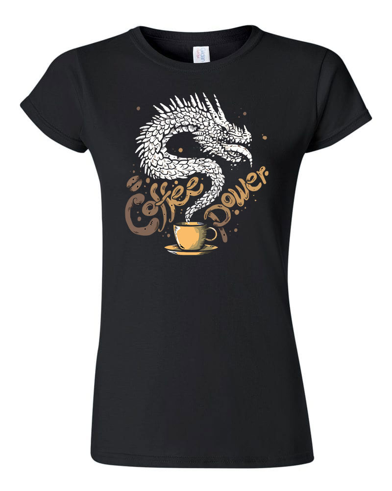 kávé coffee Fekete Női Póló