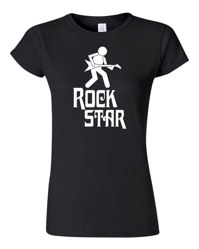 gitár gitáros rock star Fekete Női Póló