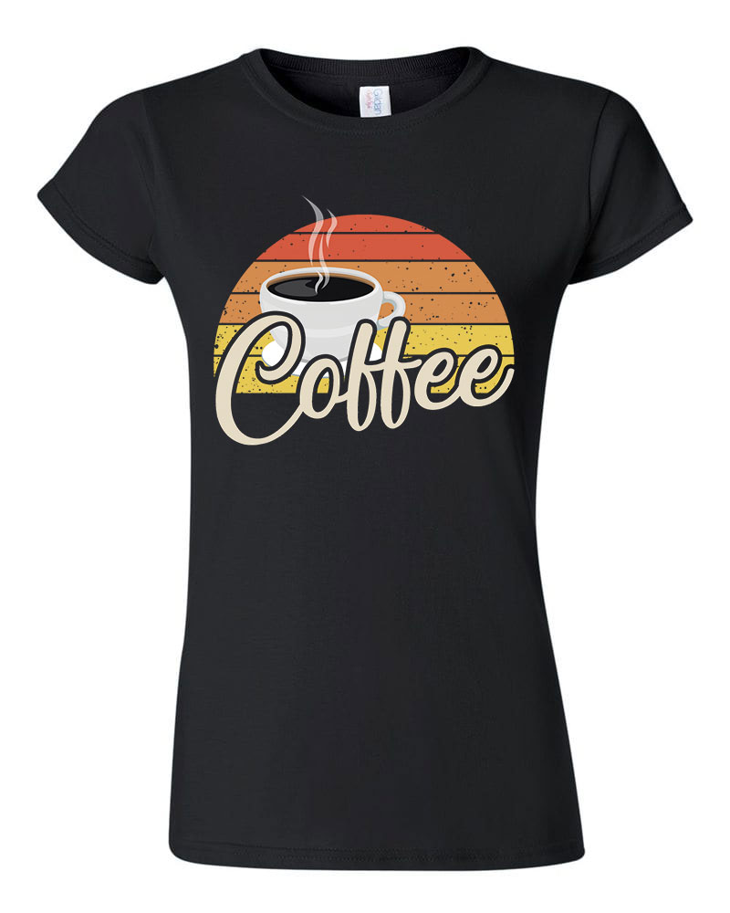 kávé coffee Fekete Női Póló