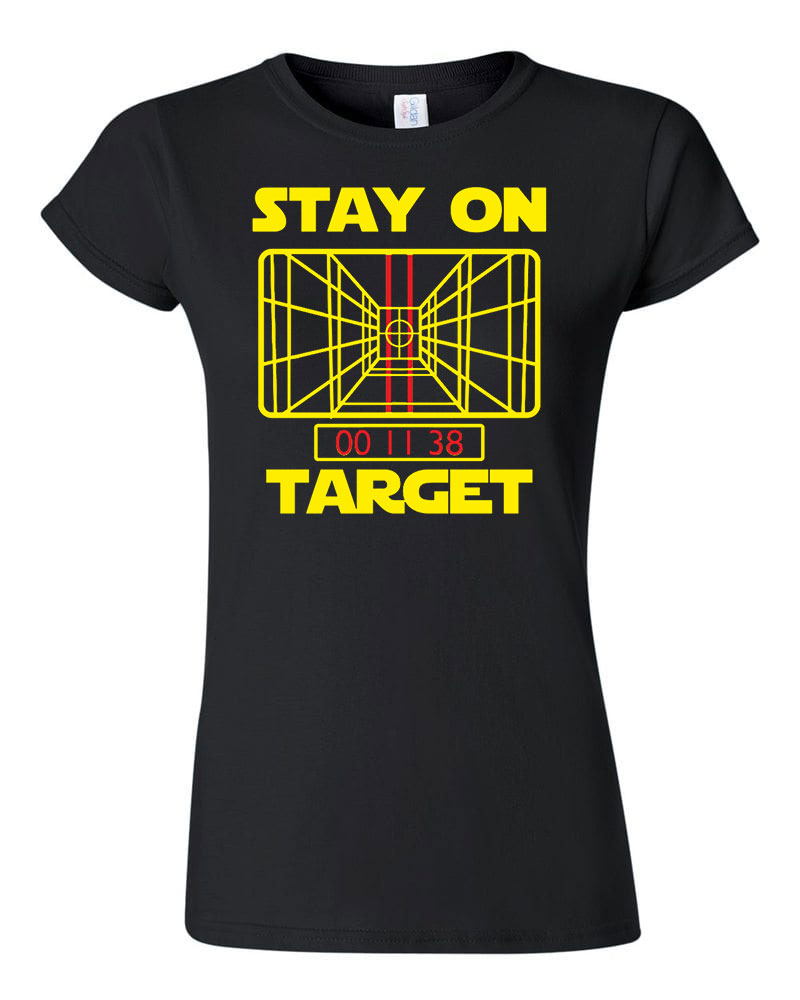 star wars stay on target  Fekete Női Póló