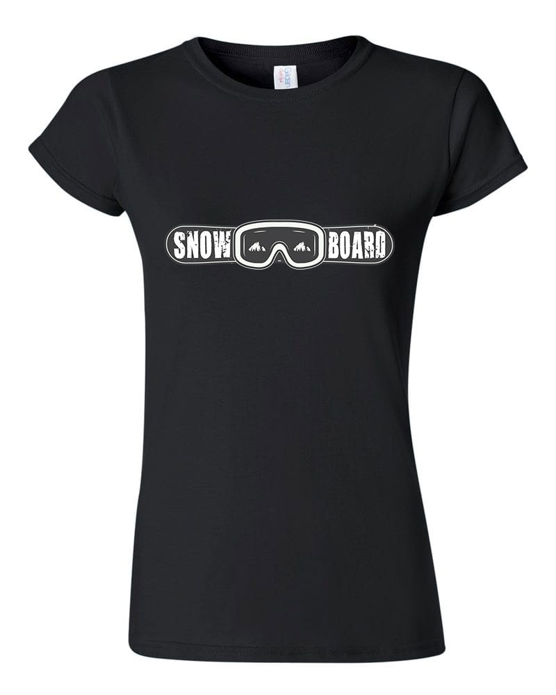 snowboard Fekete Női Póló