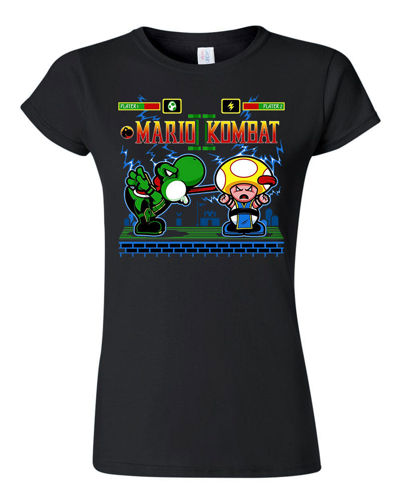 super mario Fekete Női Póló