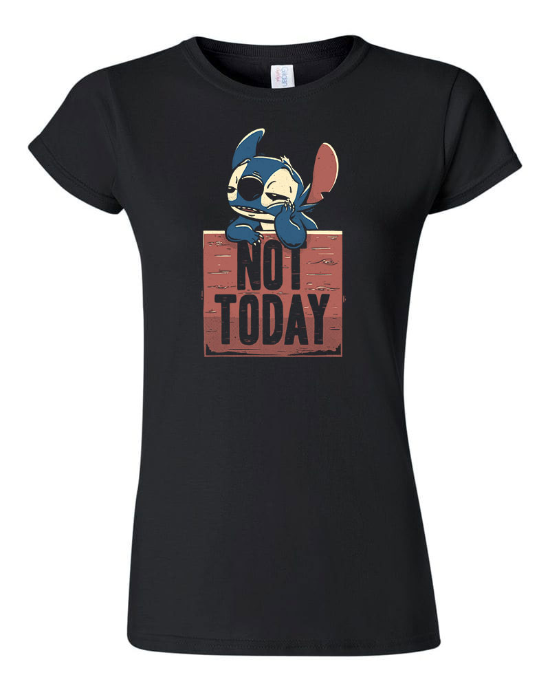 stitch Fekete Női Póló