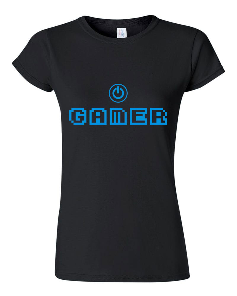 gamer Fekete Női Póló