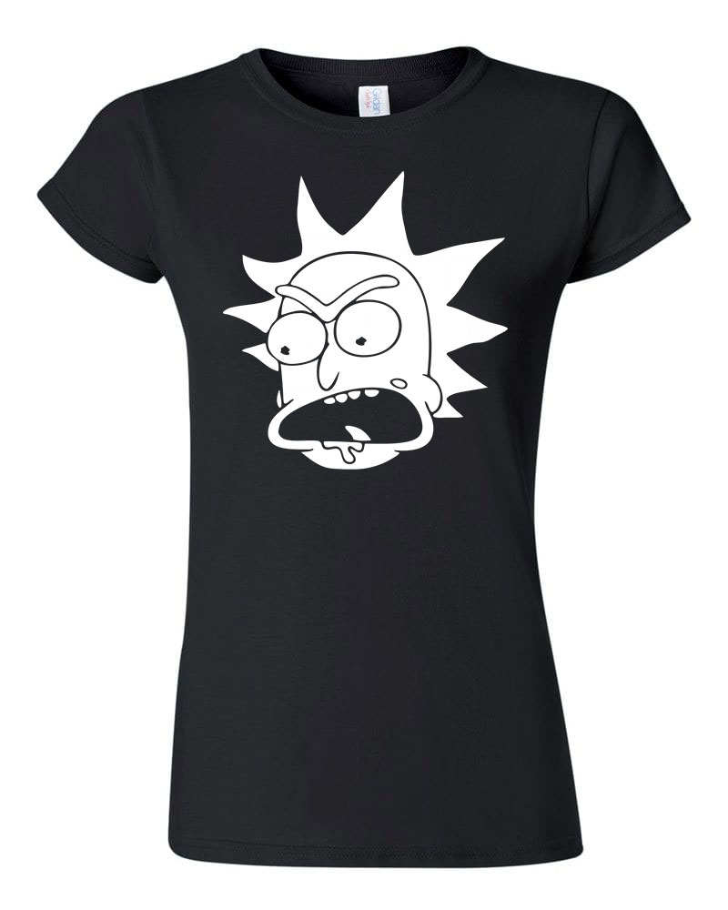 rick és morty Fekete Női Póló