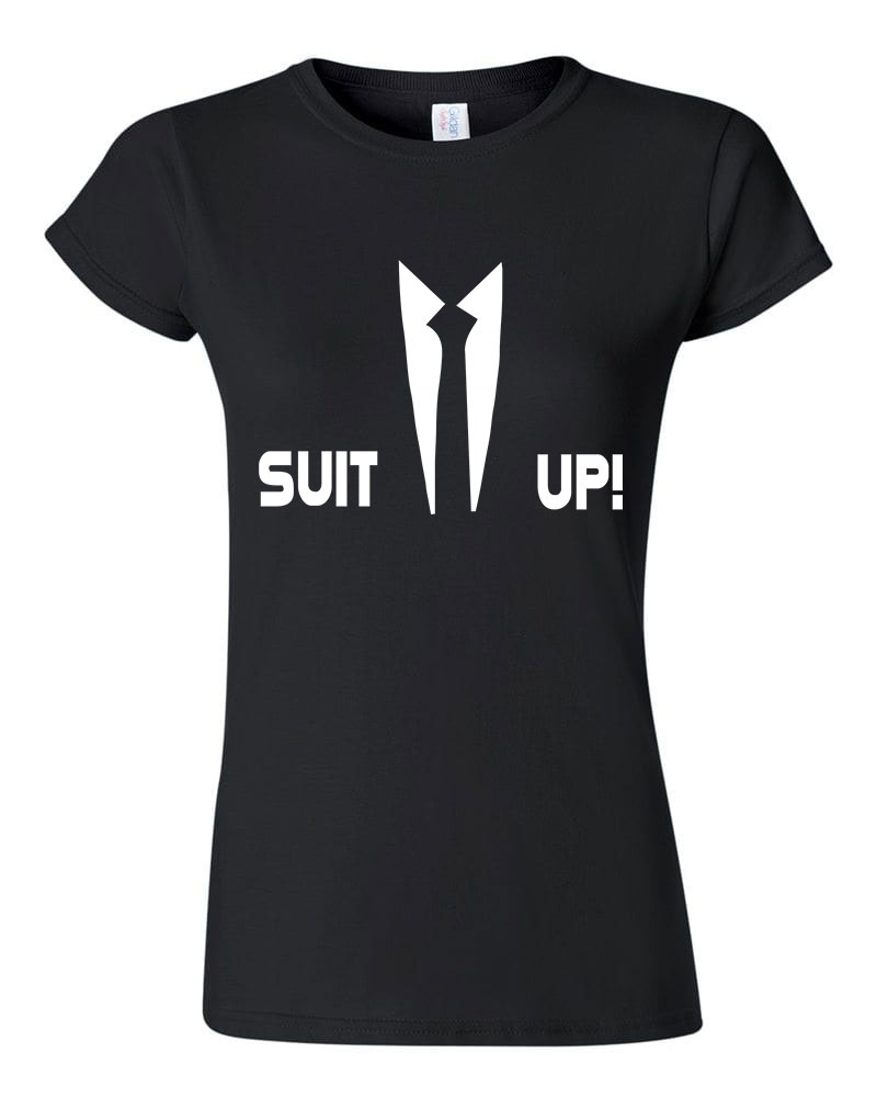öltözz ki suit up Fekete Női Póló
