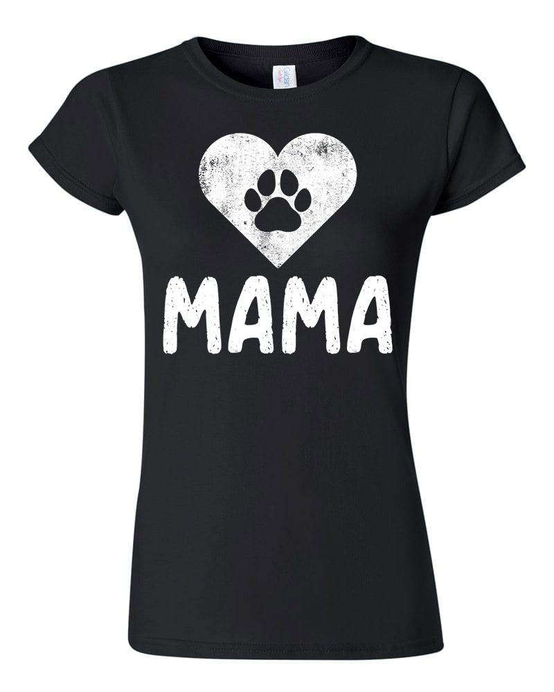 Dog Mama kutya kutyás Fekete Női Póló