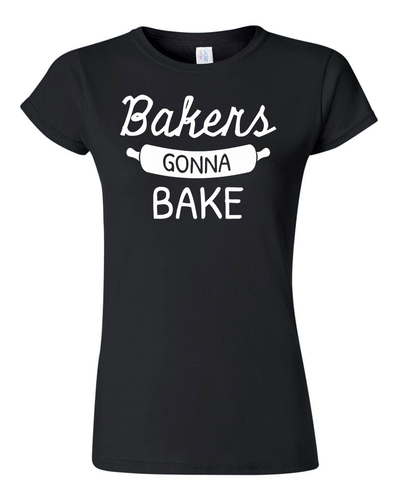 sütés cukrász bake baking Fekete Női Póló