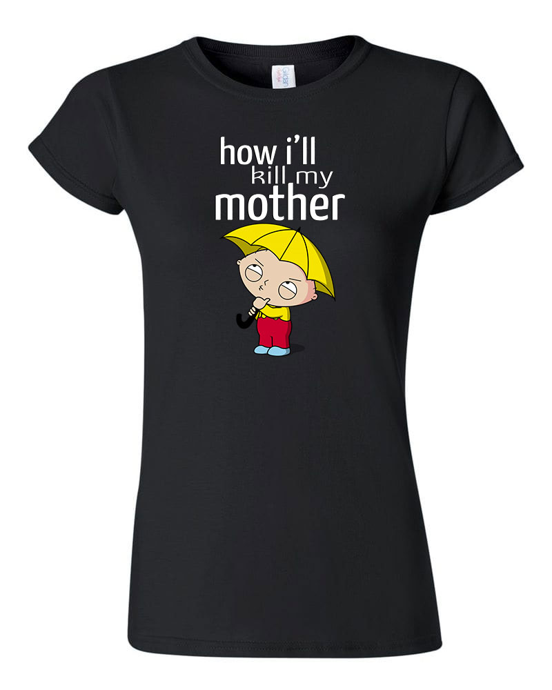 stewie griffin family guy Fekete Női Póló