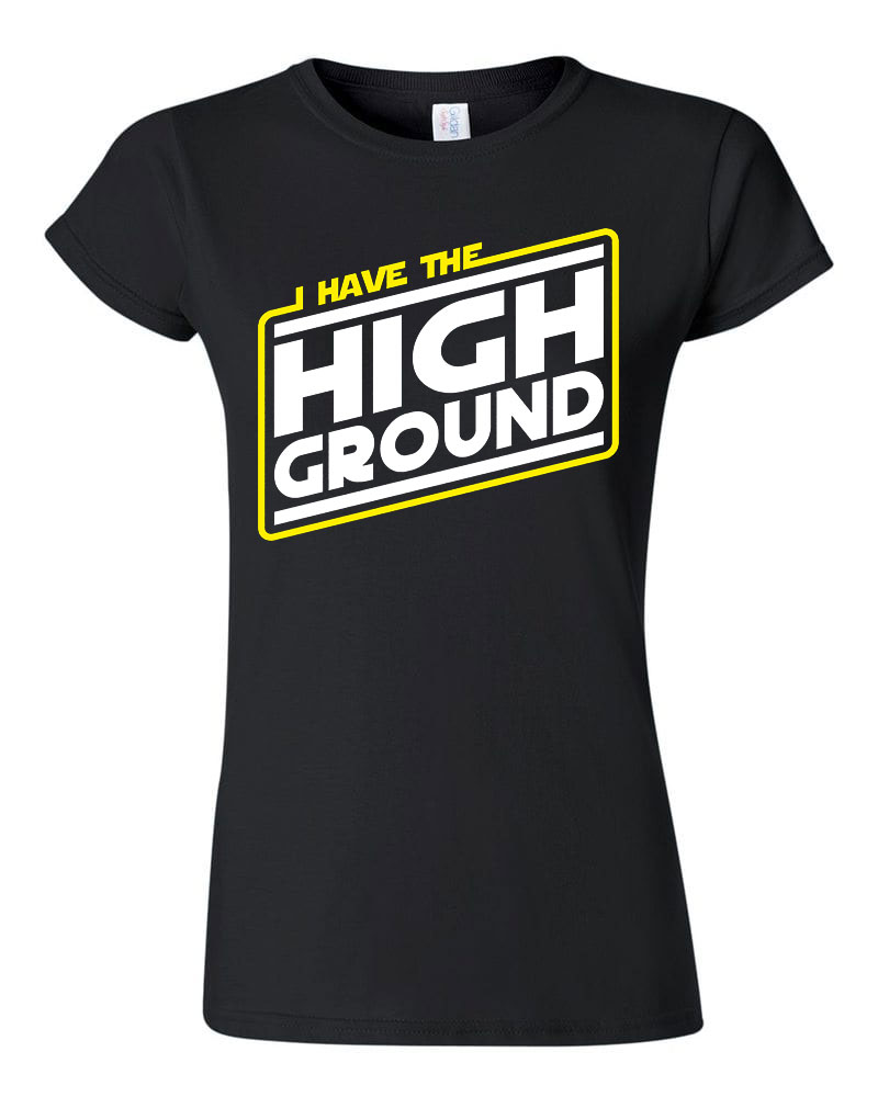 star wars anakin high ground Fekete Női Póló