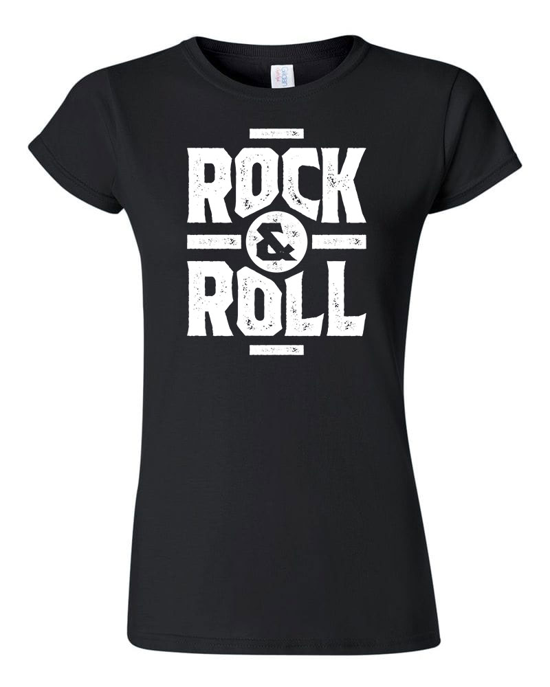 rock and roll Fekete Női Póló