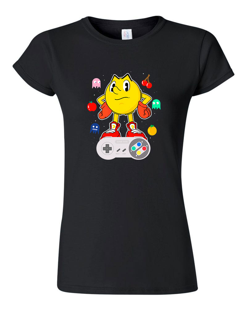 pacman Fekete Női Póló
