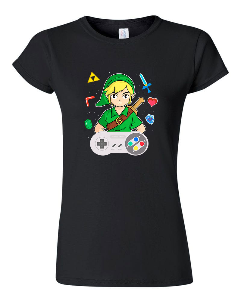 zelda link hyrule Fekete Női Póló