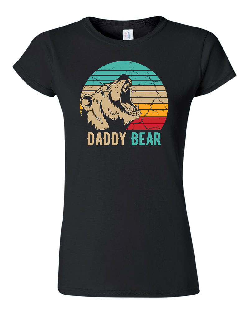 daddy bear apák napja apa apáknak Fekete Női Póló