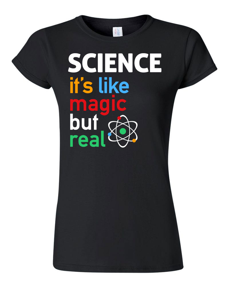 science tudomány  Fekete Női Póló