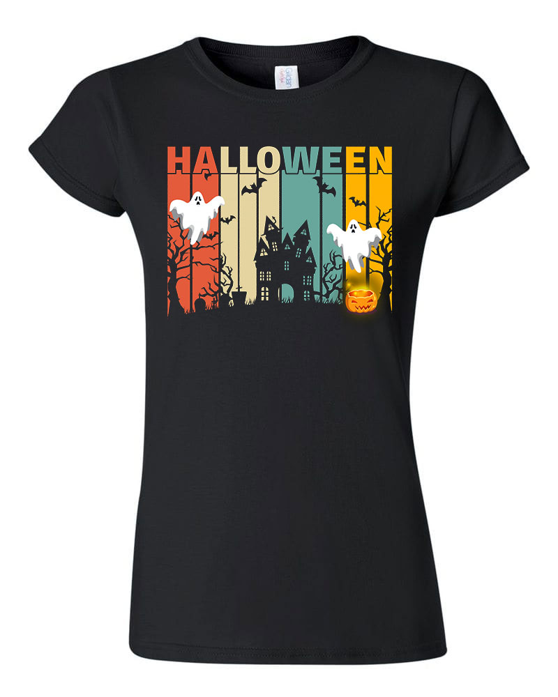 halloween Fekete Női Póló