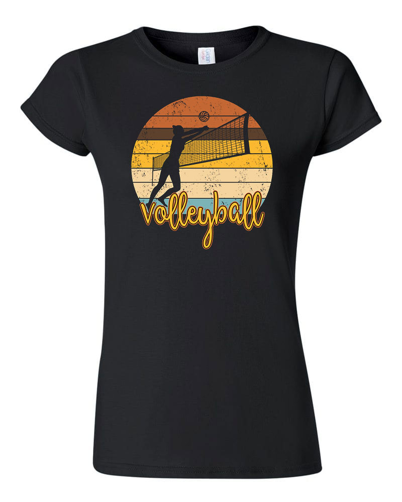 röplabda retro volleyball Fekete Női Póló