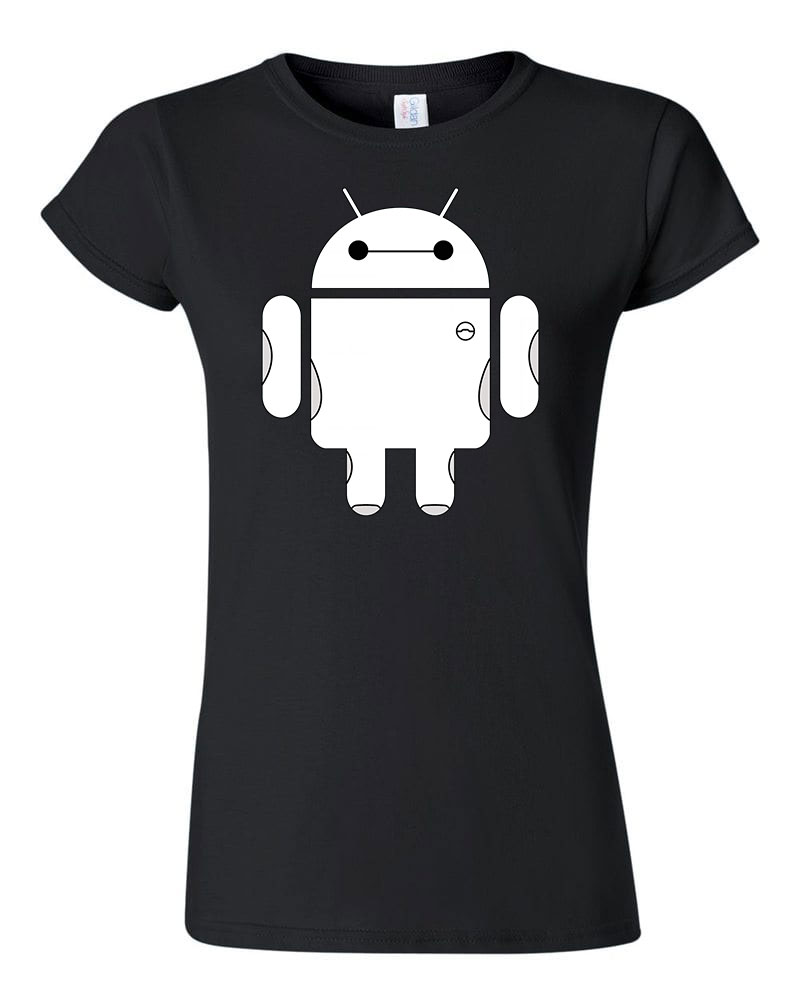 android bay max Fekete Női Póló