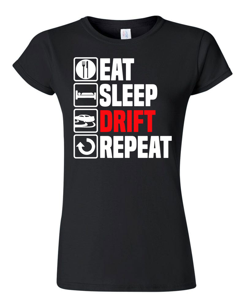 drift driftelés Fekete Női Póló