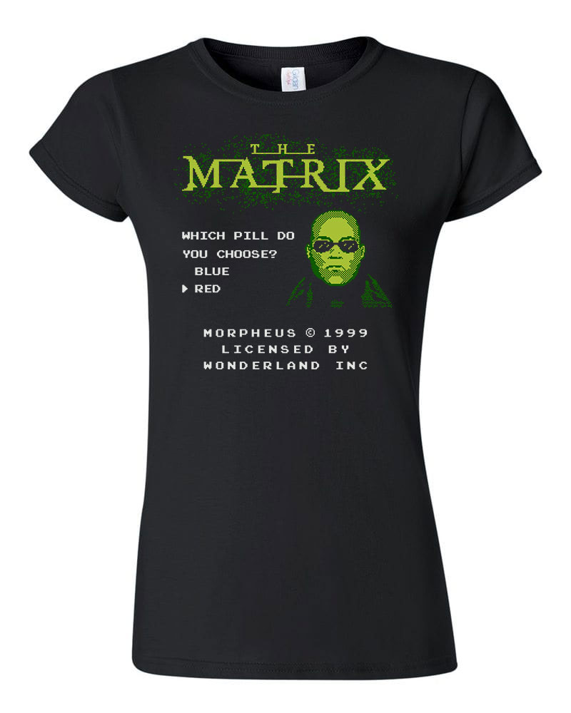 matrix morpheus Fekete Női Póló