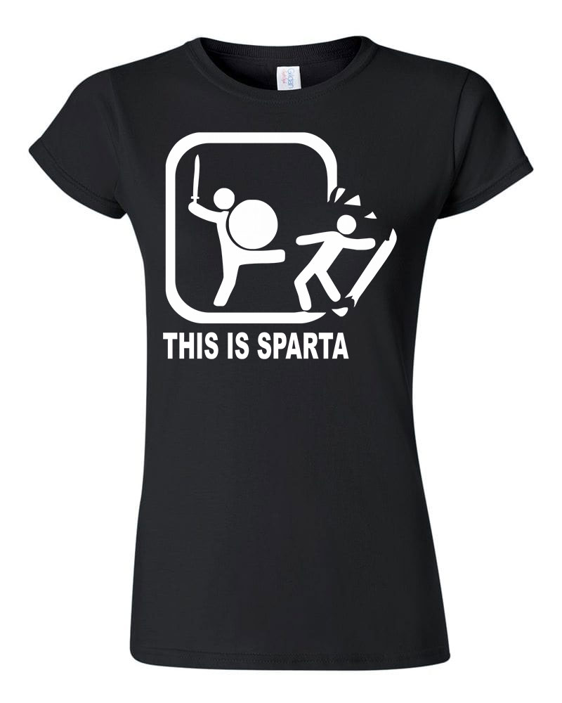 this is sparta ez itt sparta Fekete Női Póló