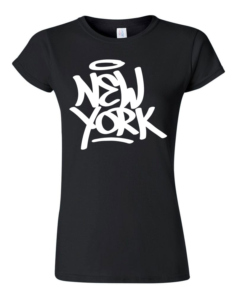 new york Fekete Női Póló