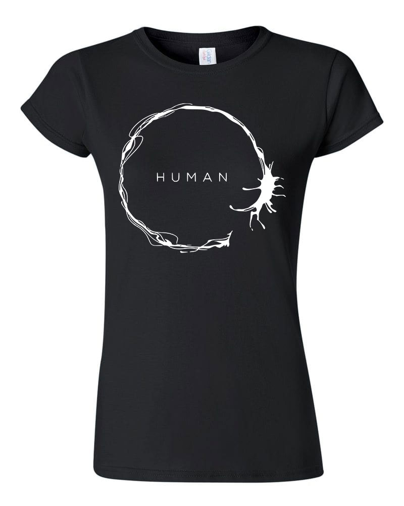 érkezés human arrival Fekete Női Póló