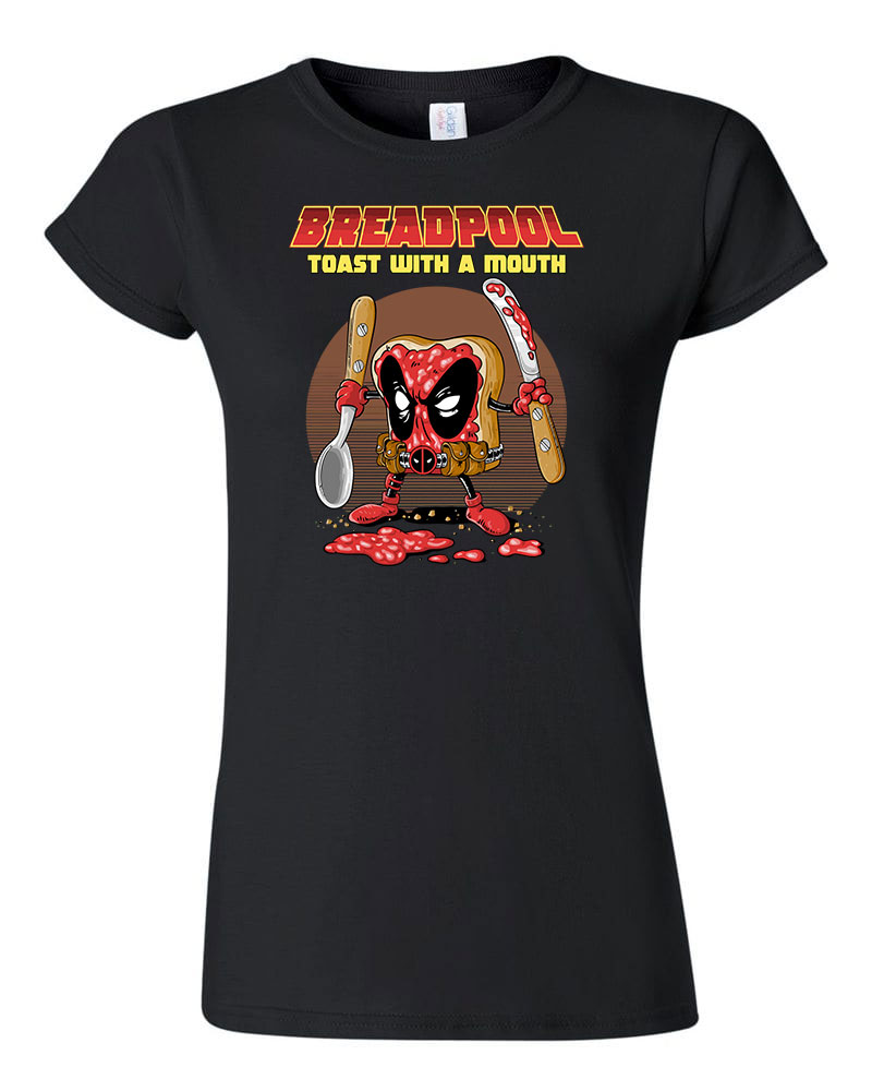 deadpool kenyér Fekete Női Póló