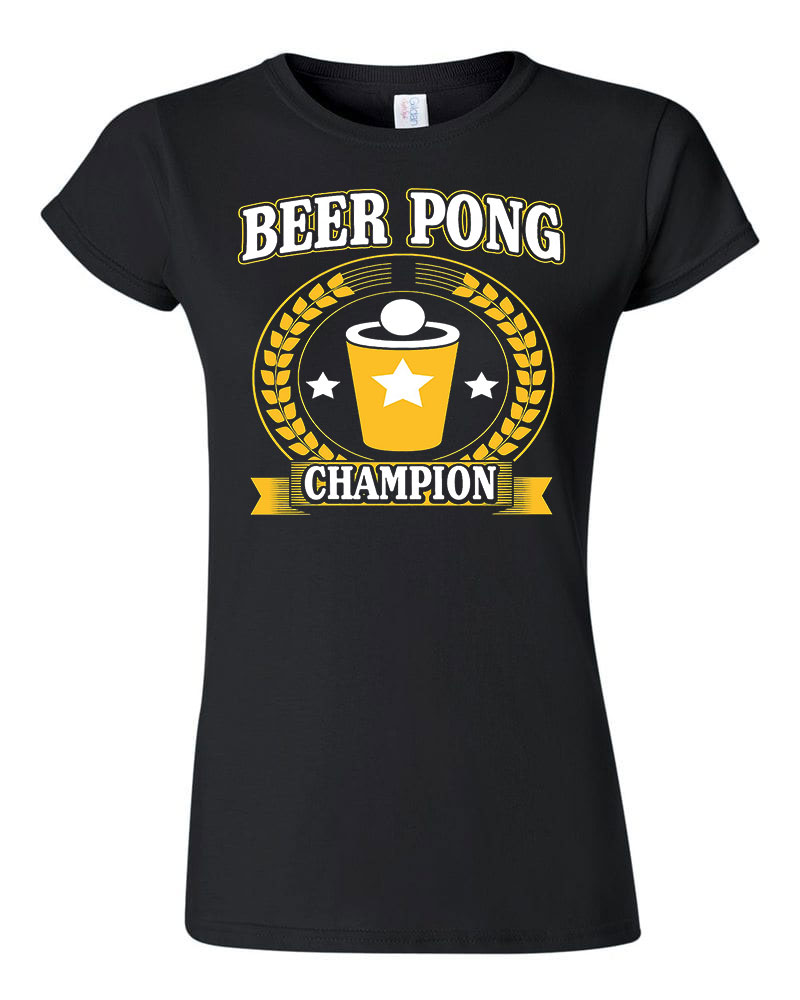 sörpong beer pong Fekete Női Póló