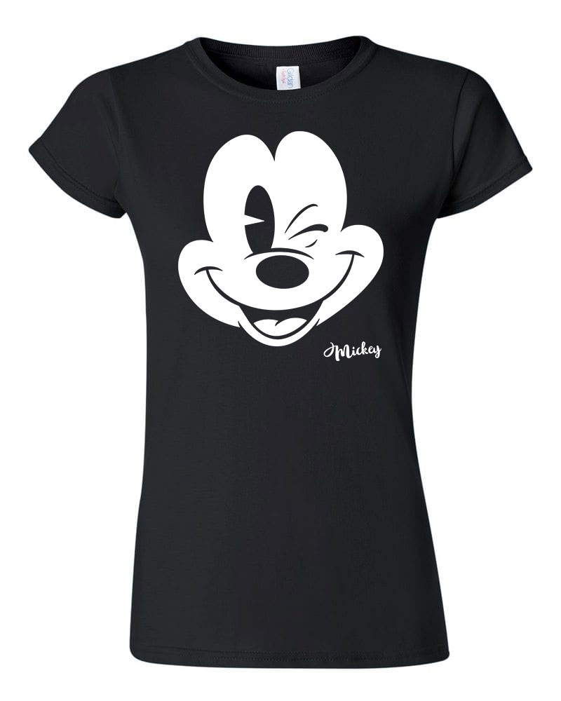 Mickey egér mouse Fekete Női Póló