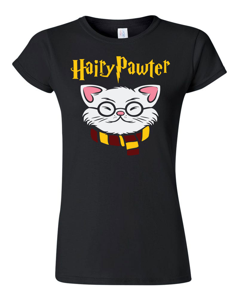 macska macskás cica cicás harry potter Fekete Női Póló