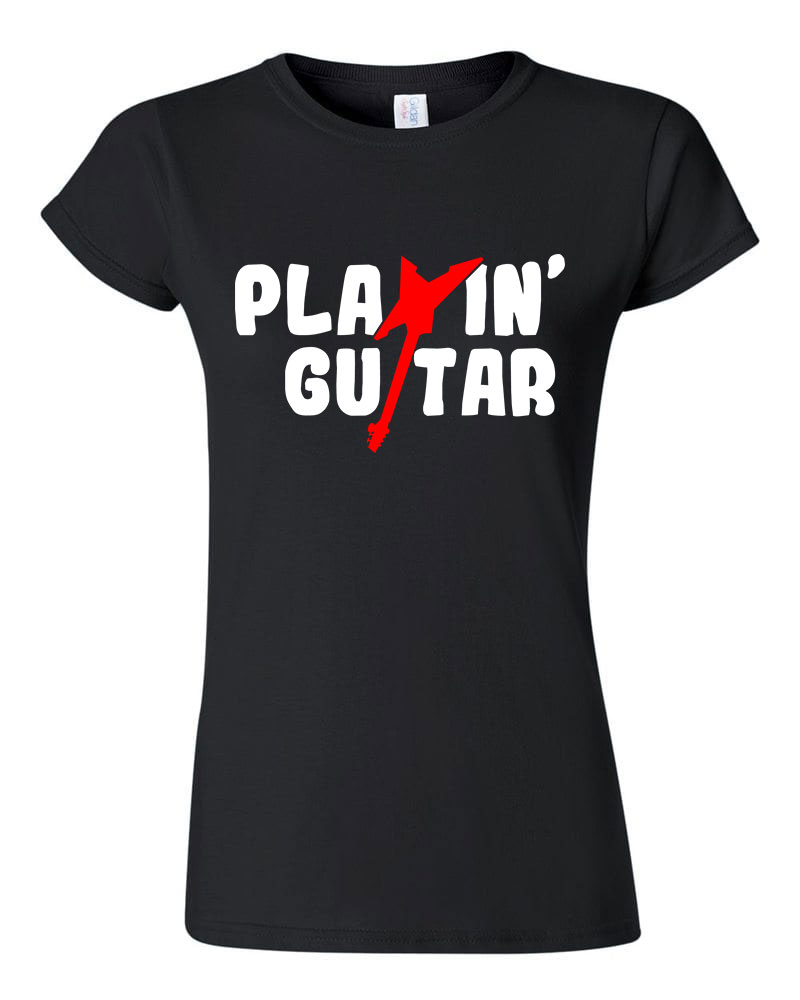 gitár gitáros Fekete Női Póló