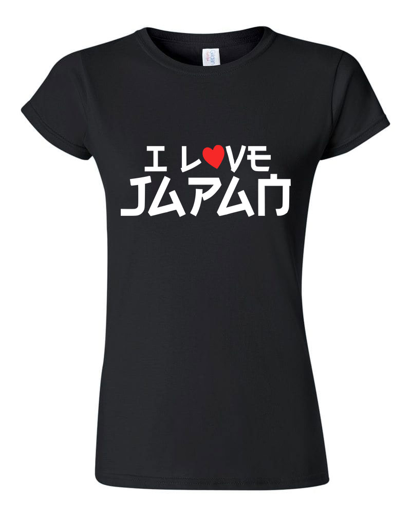 japan japán Fekete Női Póló