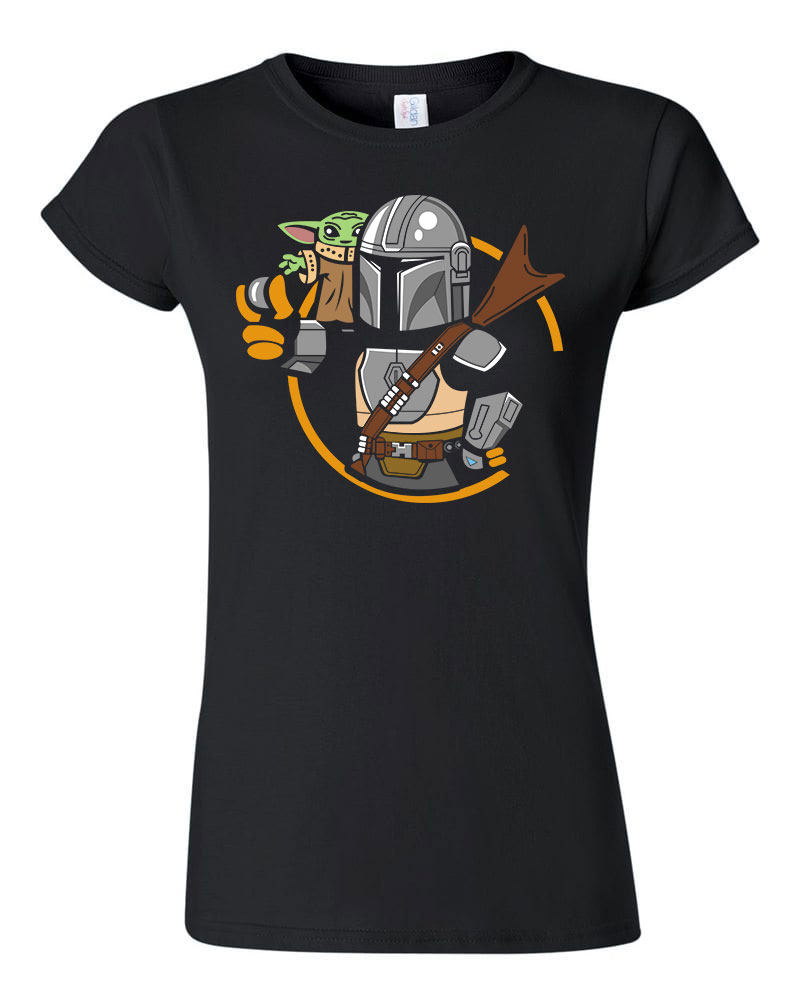 the mandalorian baba yoda baby yoda Fekete Női Póló