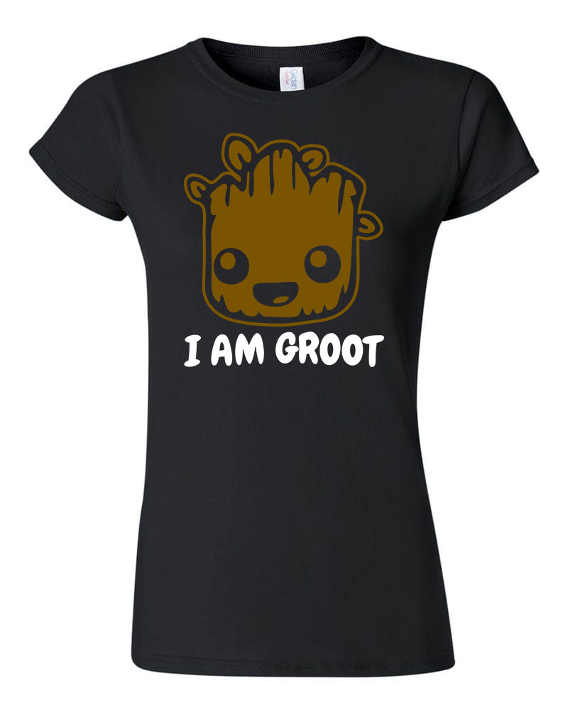 i am groot Fekete Női Póló