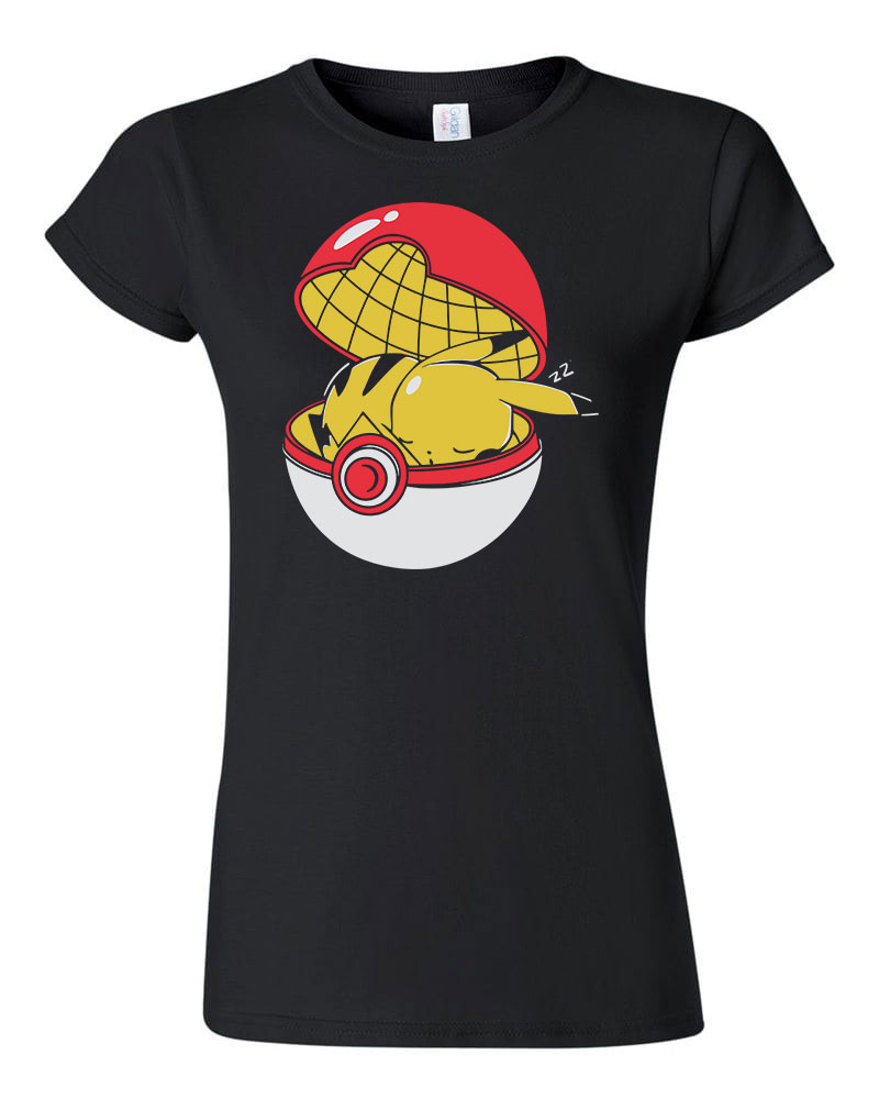pokemon pikachu Fekete Női Póló