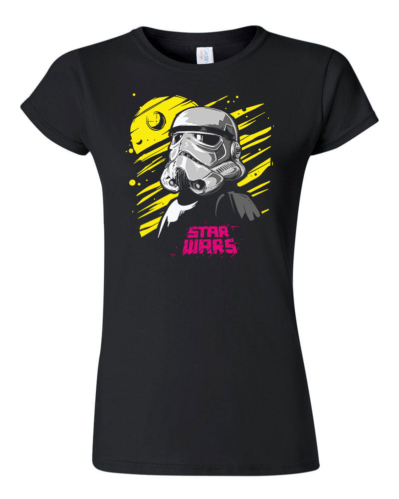 star wars storm trooper Fekete Női Póló