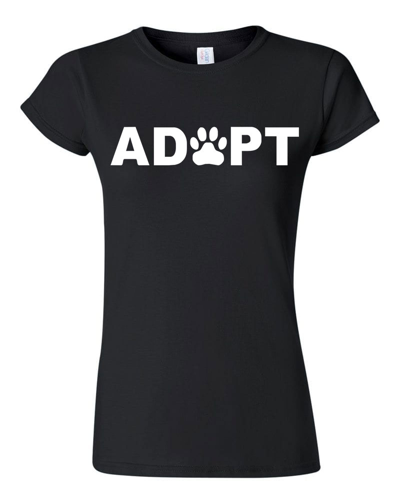 kutya kutyás adopt adoptálás Fekete Női Póló